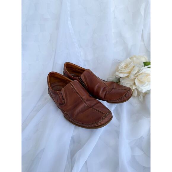 Pikolinos Brown Leather Driving shoes Slip On Loafers Men's 45 US 11-11.5 Spain - Picture 4 of 11